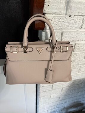 GUESS Blush Taupe Top-Handle Satchel